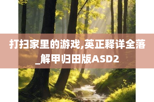 打扫家里的游戏,英正释详全落_解甲归田版ASD2