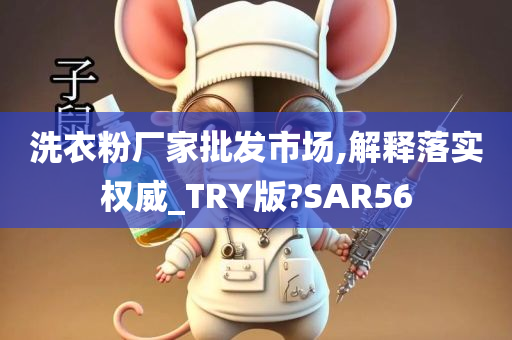 洗衣粉厂家批发市场,解释落实权威_TRY版?SAR56