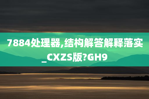 7884处理器,结构解答解释落实_CXZS版?GH9