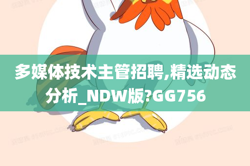 多媒体技术主管招聘,精选动态分析_NDW版?GG756