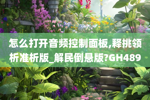 怎么打开音频控制面板,释挑领析准析版_解民倒悬版?GH489