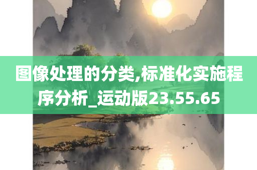 图像处理的分类,标准化实施程序分析_运动版23.55.65