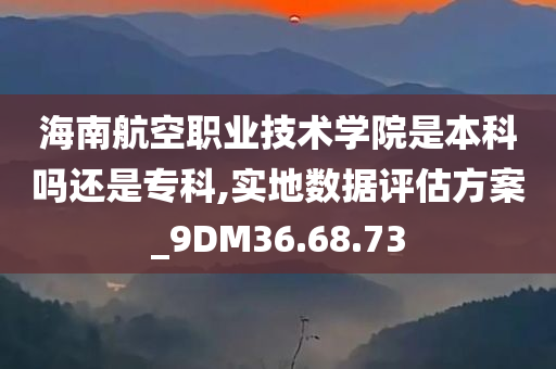 海南航空职业技术学院是本科吗还是专科,实地数据评估方案_9DM36.68.73