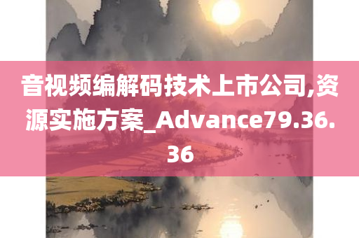 音视频编解码技术上市公司,资源实施方案_Advance79.36.36