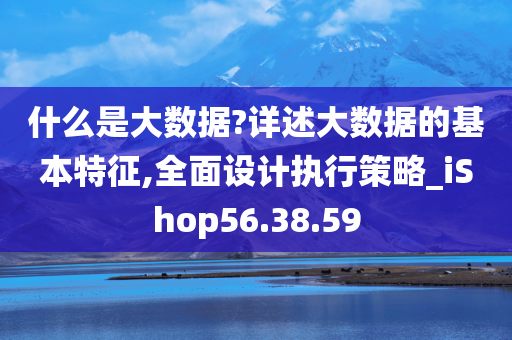 什么是大数据?详述大数据的基本特征,全面设计执行策略_iShop56.38.59