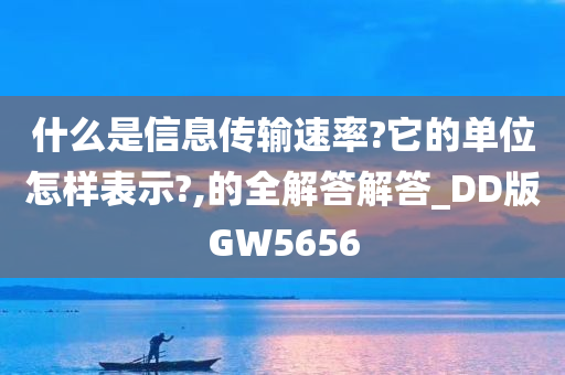 什么是信息传输速率?它的单位怎样表示?,的全解答解答_DD版GW5656