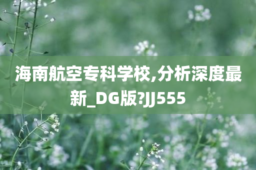 海南航空专科学校,分析深度最新_DG版?JJ555