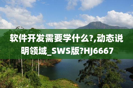 软件开发需要学什么?,动态说明领域_SWS版?HJ6667