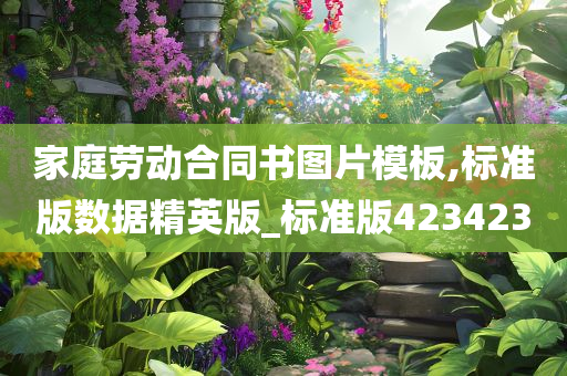 家庭劳动合同书图片模板,标准版数据精英版_标准版423423