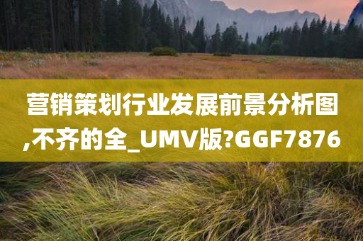 营销策划行业发展前景分析图,不齐的全_UMV版?GGF7876