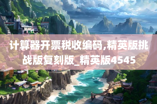 计算器开票税收编码,精英版挑战版复刻版_精英版4545