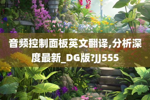 音频控制面板英文翻译,分析深度最新_DG版?JJ555