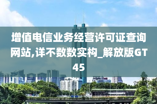 增值电信业务经营许可证查询网站,详不数数实构_解放版GT45