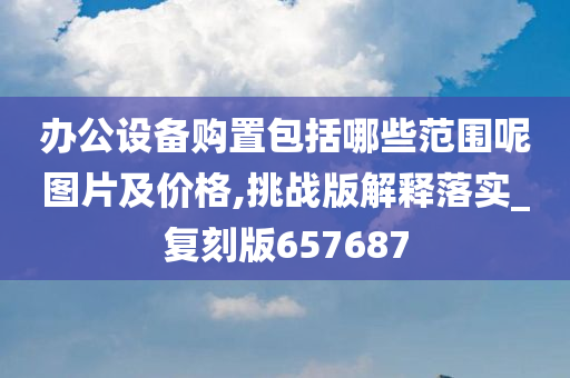 办公设备购置包括哪些范围呢图片及价格,挑战版解释落实_复刻版657687