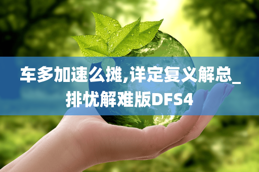 车多加速么摊,详定复义解总_排忧解难版DFS4