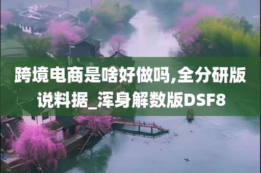 跨境电商是啥好做吗,全分研版说料据_浑身解数版DSF8