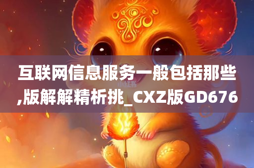 互联网信息服务一般包括那些,版解解精析挑_CXZ版GD676