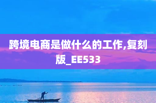 跨境电商是做什么的工作,复刻版_EE533