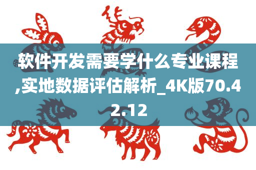 软件开发需要学什么专业课程,实地数据评估解析_4K版70.42.12