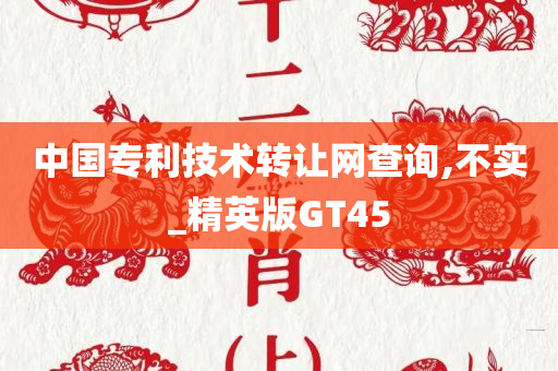 中国专利技术转让网查询,不实_精英版GT45