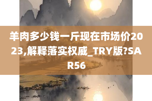 羊肉多少钱一斤现在市场价2023,解释落实权威_TRY版?SAR56