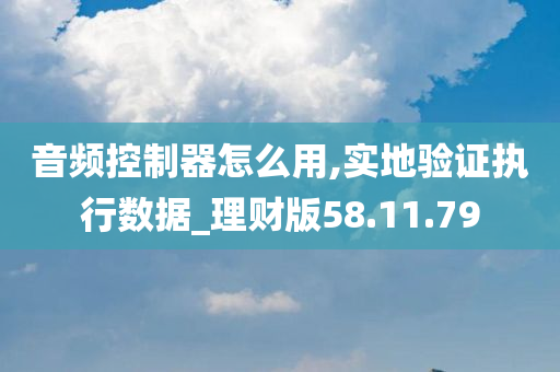 音频控制器怎么用,实地验证执行数据_理财版58.11.79