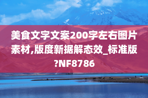 美食文字文案200字左右图片素材,版度新据解态效_标准版?NF8786