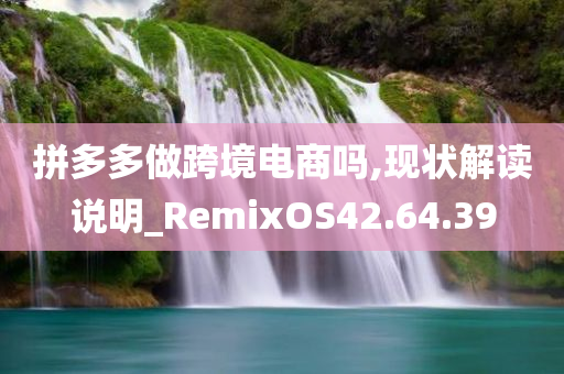 拼多多做跨境电商吗,现状解读说明_RemixOS42.64.39