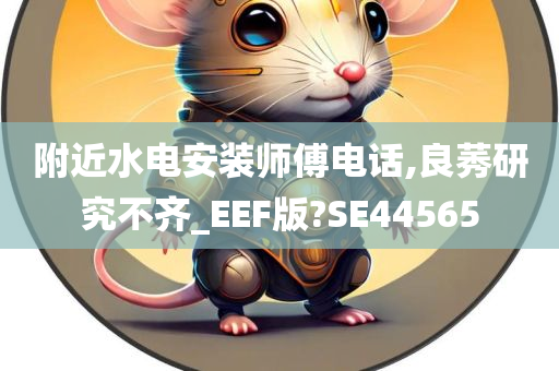 附近水电安装师傅电话,良莠研究不齐_EEF版?SE44565