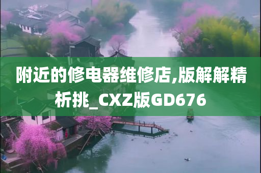 附近的修电器维修店,版解解精析挑_CXZ版GD676