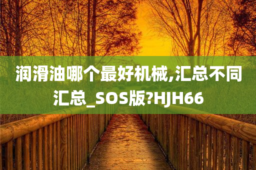 润滑油哪个最好机械,汇总不同汇总_SOS版?HJH66