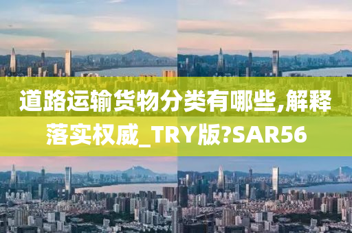 道路运输货物分类有哪些,解释落实权威_TRY版?SAR56