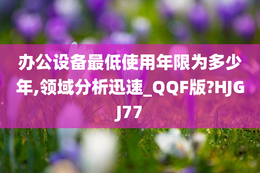 办公设备最低使用年限为多少年,领域分析迅速_QQF版?HJGJ77