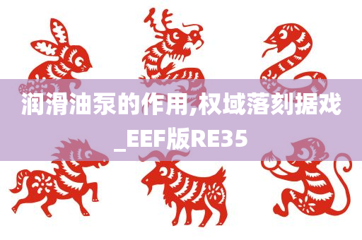 润滑油泵的作用,权域落刻据戏_EEF版RE35