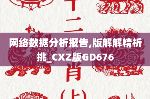 网络数据分析报告,版解解精析挑_CXZ版GD676