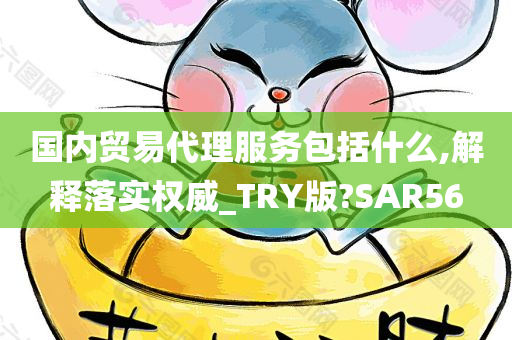 国内贸易代理服务包括什么,解释落实权威_TRY版?SAR56