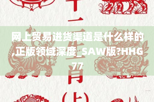 网上贸易进货渠道是什么样的,正版领域深度_SAW版?HHG77