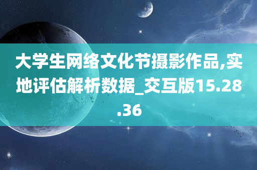 大学生网络文化节摄影作品,实地评估解析数据_交互版15.28.36