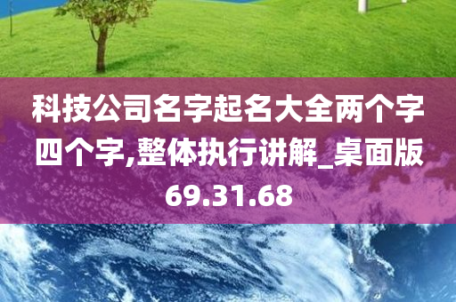 科技公司名字起名大全两个字四个字,整体执行讲解_桌面版69.31.68