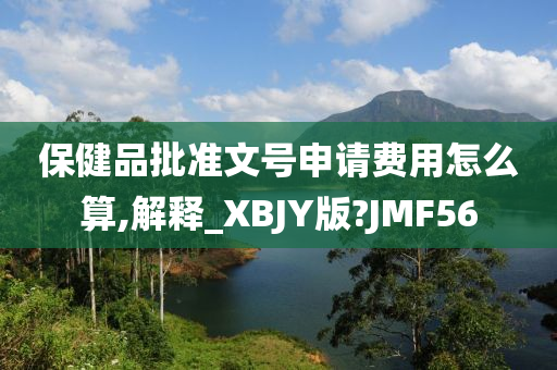 保健品批准文号申请费用怎么算,解释_XBJY版?JMF56