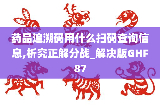 药品追溯码用什么扫码查询信息,析究正解分战_解决版GHF87