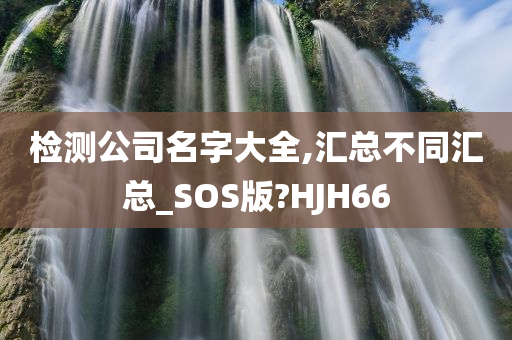 检测公司名字大全,汇总不同汇总_SOS版?HJH66