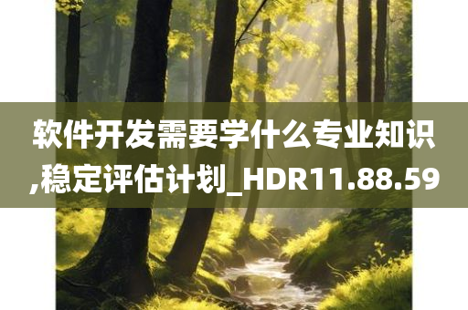 软件开发需要学什么专业知识,稳定评估计划_HDR11.88.59