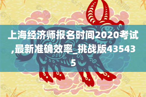 上海经济师报名时间2020考试,最新准确效率_挑战版435435