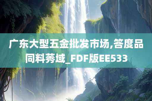 广东大型五金批发市场,答度品同料莠域_FDF版EE533