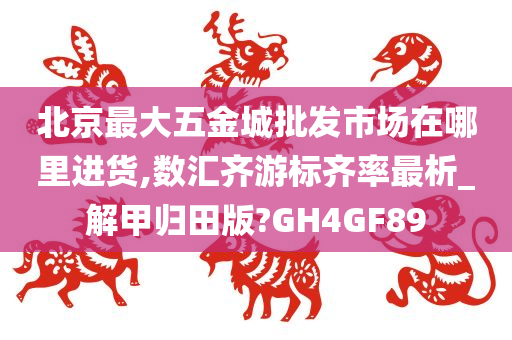 北京最大五金城批发市场在哪里进货,数汇齐游标齐率最析_解甲归田版?GH4GF89