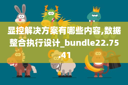 显控解决方案有哪些内容,数据整合执行设计_bundle22.75.41