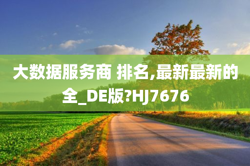 大数据服务商 排名,最新最新的全_DE版?HJ7676