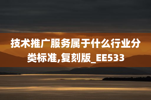 技术推广服务属于什么行业分类标准,复刻版_EE533