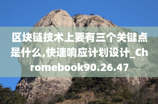 区块链技术上要有三个关键点是什么,快速响应计划设计_Chromebook90.26.47